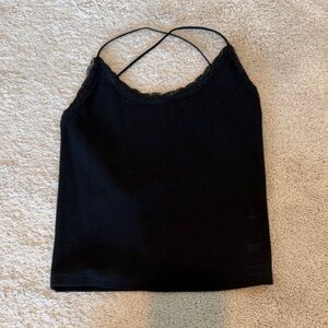 American Eagle Outfitters Black Lace Cami